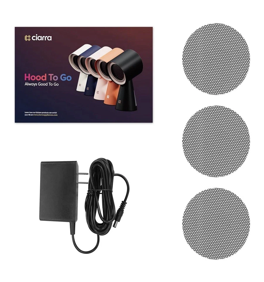 IVORY Ciarra HOOD TO GO ¡Mini campana extractora portátil de escritorio! Foto 2 de 4
