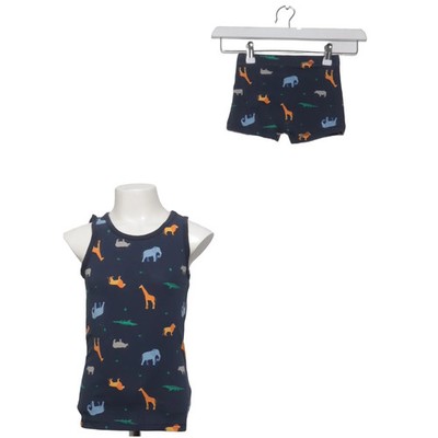 VRS Kids, Pyjama, Größe: 122/128, Bambus/Elasthan, Blau/Mehrfarbig #dID