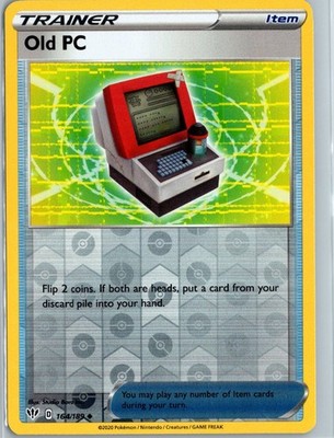Old PC Reverse Holo Uncommon SWSH03: Darkness Ablaze 164/189 NM