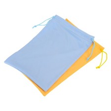 2 Pcs Ski Goggle Bags, for Sunglass Lens Pale Blue Yellow, 7.1"x10.6" 