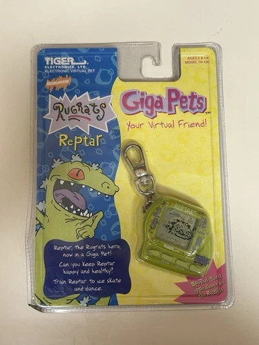 NEW Giga Pets Reptar Rugrats 1998 Tiger Electronics Virtual Tamagotchi Nano