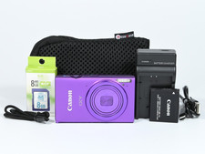Canon IXY 430F IXUS 245HS Purple 16.1MP Compact Camera w/SD card, Case Open Box