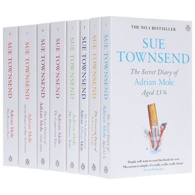 Adrian Mole Series by Sue Townsend 8 Books Set - Young Adult - Paperback