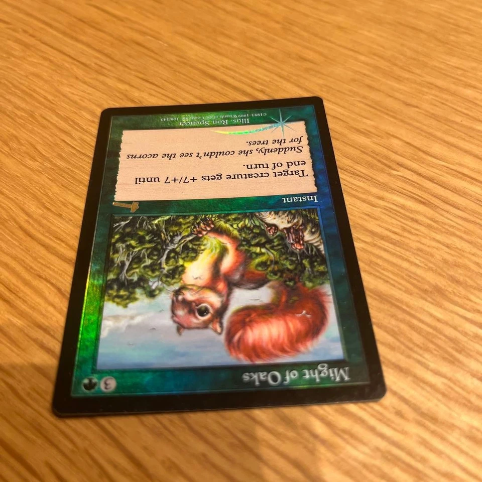MTG Might of Oaks Foil ULG English Play Used - Image 3 of 4