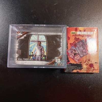 Walking Dead Trading Cards Qty 46, Random Numbers Not Full Set, & Playing Cards