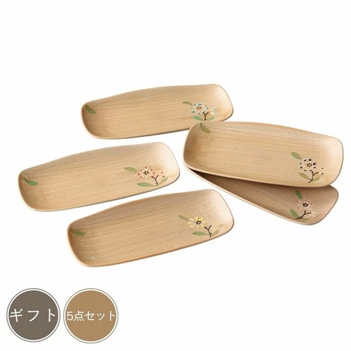 Manekineko-Ai Flower Rectangular Plate - Thumbnail 2