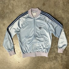 Vintage adidas ATP Track Jacket Pale Blue Medium Made in USA