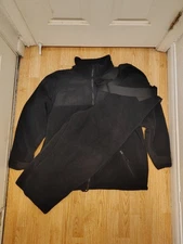 USGI Polartec 300 Black Fleece Peckham XL Jacket & Goodwill Overalls Uniform 