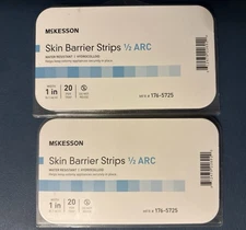 NEW - SAFE N SIMPLE  30 TRAY 1.25" ARCS (10 SQ. IN.) 1/2 ARC SKIN BARRIER STRIPS