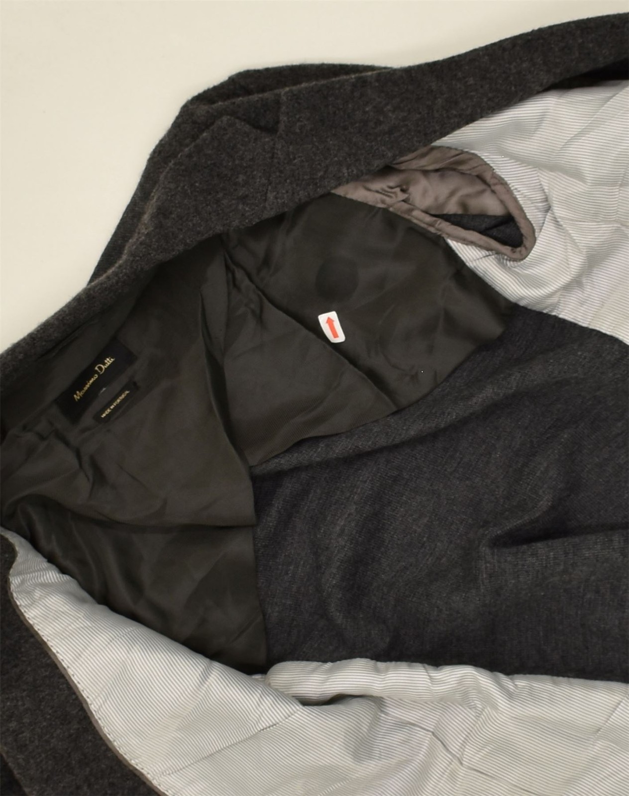 MASSIMO DUTTI Womens 1 Button Blazer Jacket EU 40 Medium Grey AE72 thumbnail 3