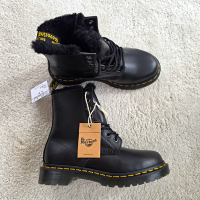 Dr. Martens 1460 Serena Damen Leder Stiefeletten gefüttert Schwarz EU 38