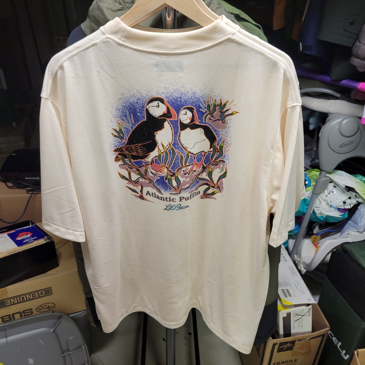 LL Bean Japan Edition Dover Foxcroft Tee Atlantic Puffin NEW WITH