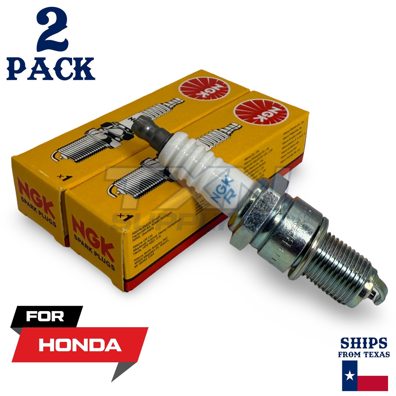 2 NGK Spark Plug - For VT 750 C2 Shadow Honda Motorcycle