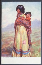 Native American - Tuck - A Walapai Indian Squaw & Papoose  #2431    MJ323
