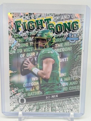 2022-23 Bowman's Best University - Fight Song Bo Nix /50 Lava Refractor