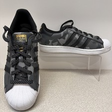 Tenis Adidas Originales SUPERSTAR Negro Dorado CAMO Puntera Concha FW6012 Para Hombres 6/Wm 7