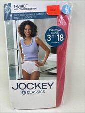 VTG 2003NEW Jockey Classics Ladies Brief Underwear Panty Size 5 Hot Pink