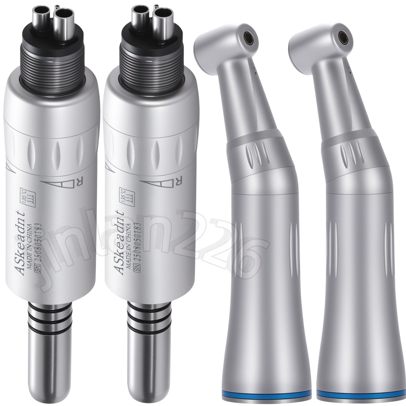 Dental Slow Low Speed Handpiece Push Contra Angle NSK Style Air Motor 4Holes