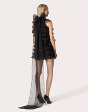 Valentino Black Bow Short  DRESS- With Tags