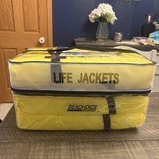 NEW Seachoice Yellow Adult Type 2 Life Vest 4-Pack with Bag 86010