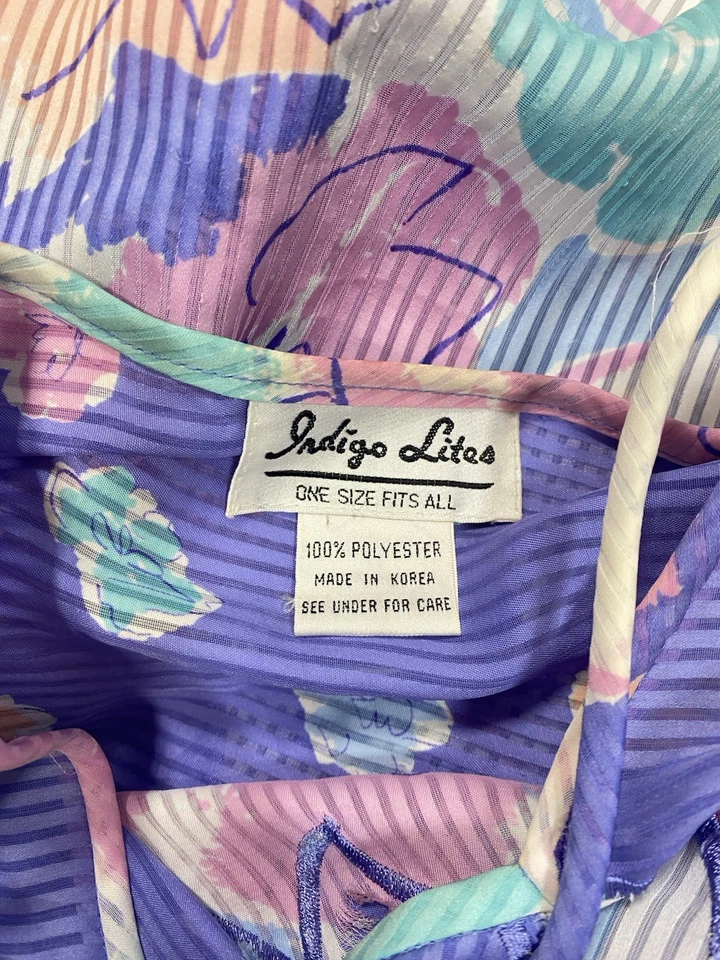 Vintage Skirt Set dress SIZE EXTRA LARGE XL pink purple 80s 90s INDIGO LITES - Image 3 of 4