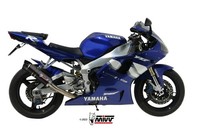 Auspuff Zugelassen Mivv GP Inox Schwarz C Carbon Yamaha YZF 1000 R1 1998 - 2001