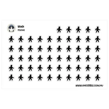 Pedestrian Planner Stickers – Walk Planner & Transport Tracker Labels