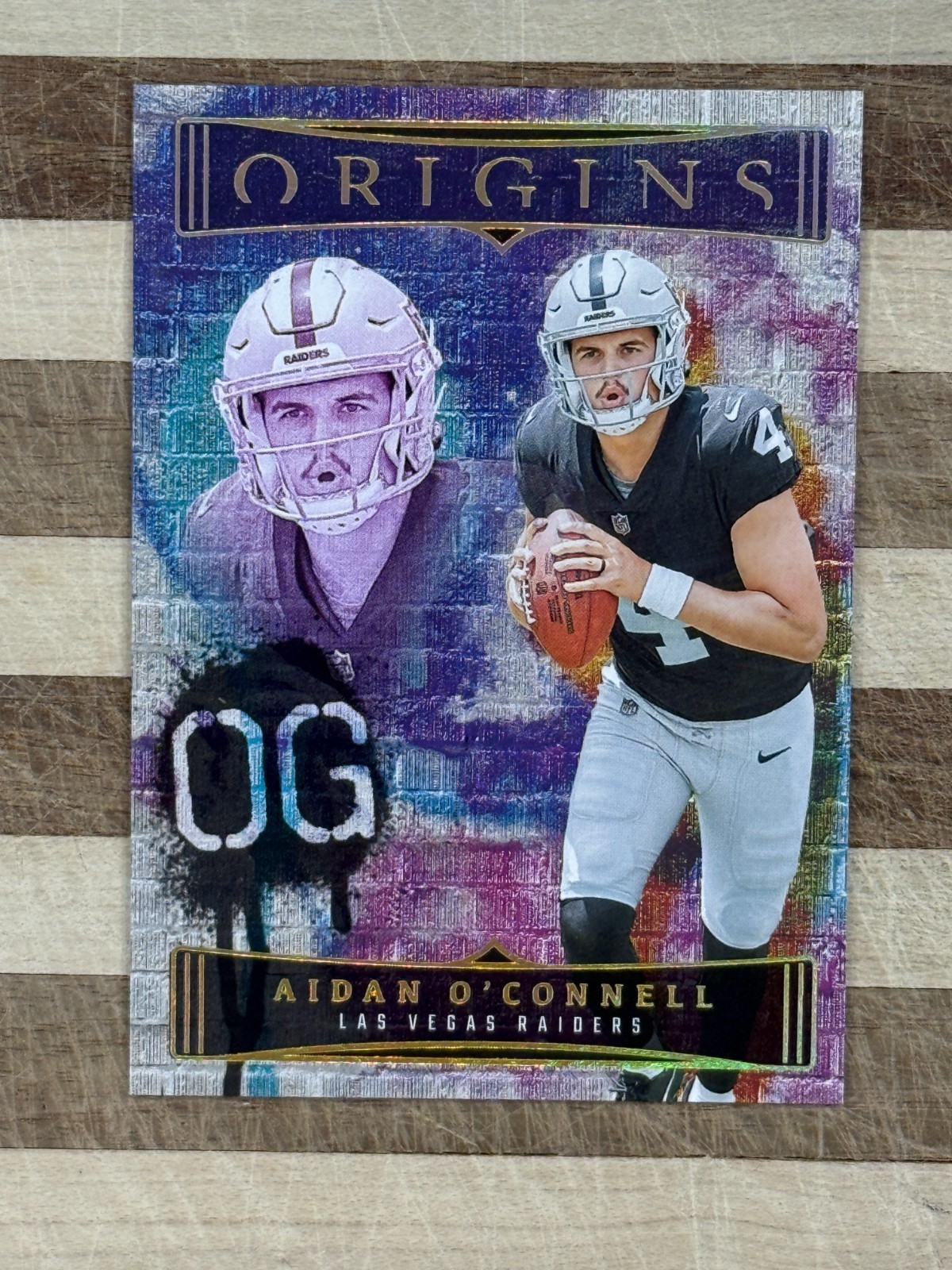 2023 Panini Origins Football Aidan O'Connell Original Gridiron RC #OG-AO