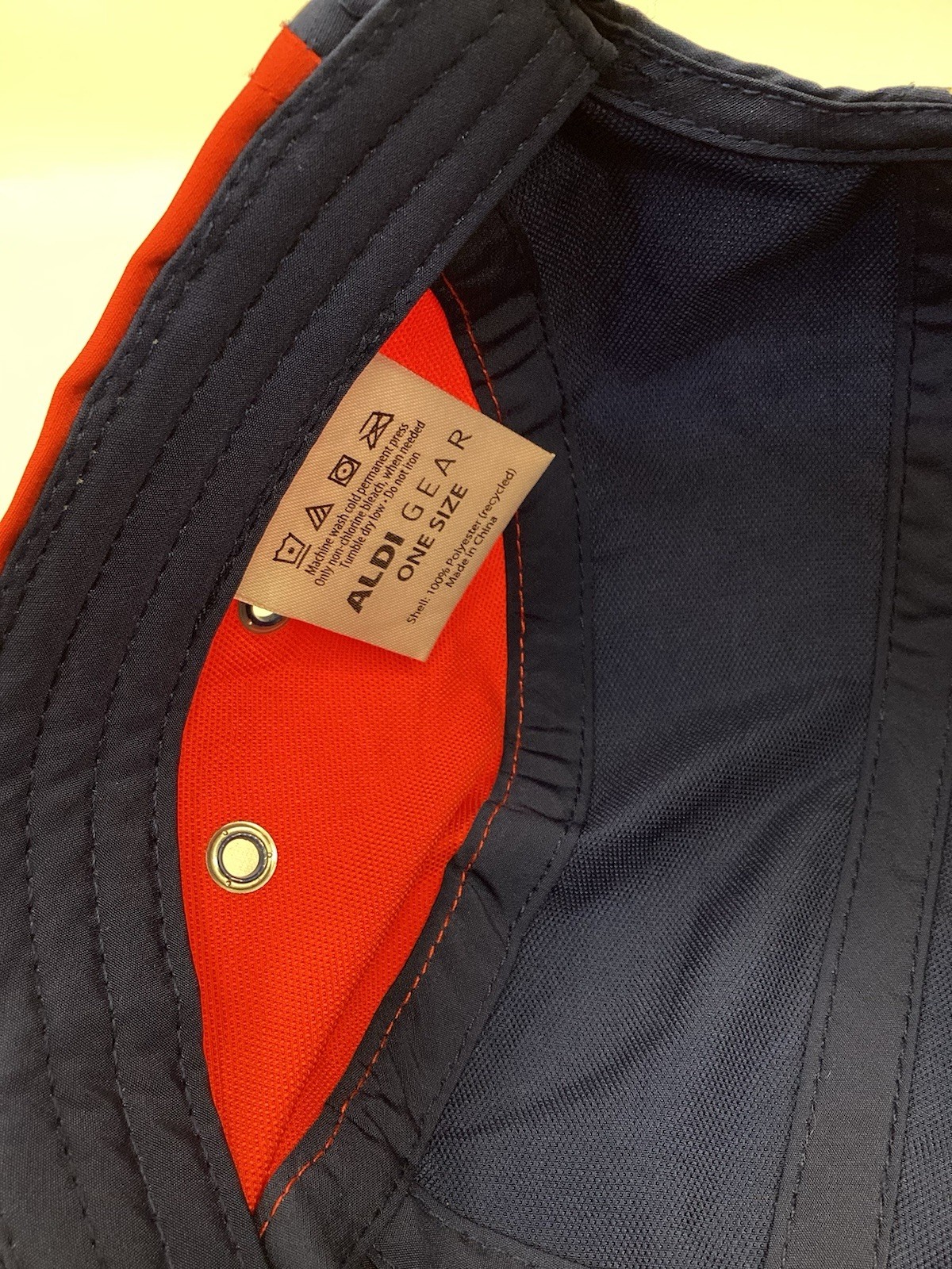 ALDI Gear 5-Panel Adjustable Running Cap Blue Red… - image 9