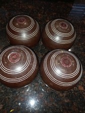 4 vintage Henselite championship model bowls