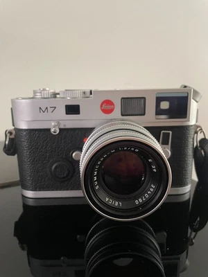 Leica M7 Argent 0.72 + Objectif Leica Summicron-M 50mm f/2 – Très bel état - Photo 1/4