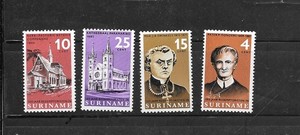 SURINAME SC#333-6 1966 REDEMPTION MNH XF MINT OLD COMMEMORATIVE STAMP SET