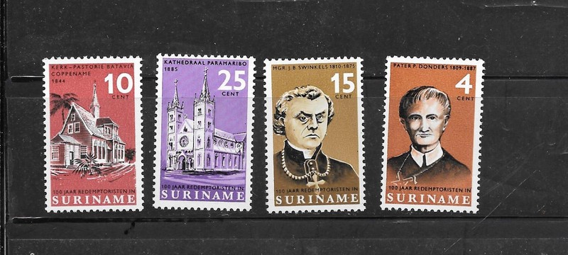 SURINAME SC#333-6 1966 REDEMPTION MNH XF MINT OLD COMMEMORATIVE STAMP SET