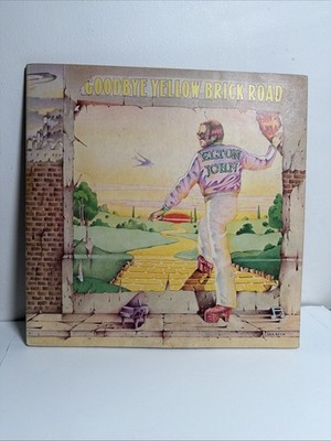 Elton John Goodbye Yellow Brick Road YELLOW VINYL 2 x LP DJE 29001  TRI FOLD