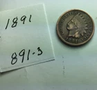 1891 - P Indian Head Penny; Good condition#891-3