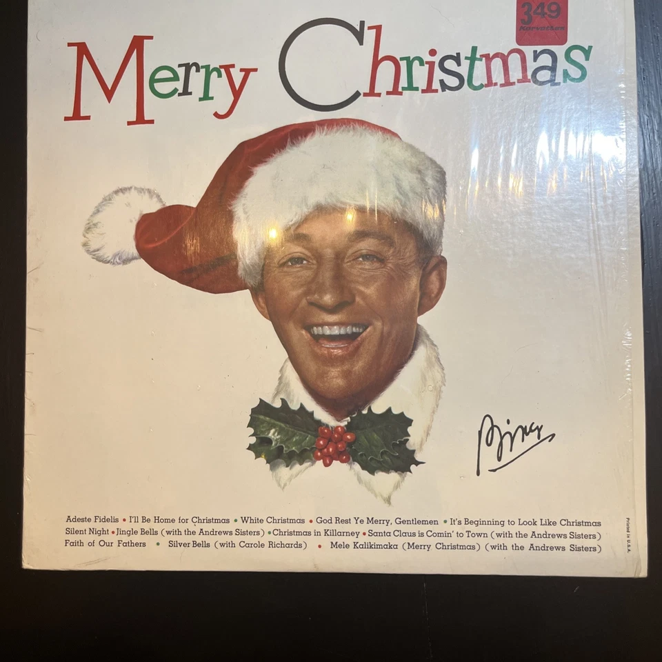 Виниловая пластинка BING CROSBY Merry Christmas MCA 15024 винтаж пластик - Изображение 4 из 4