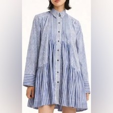 Ganni  Striped Shirt Dress oversized M/L