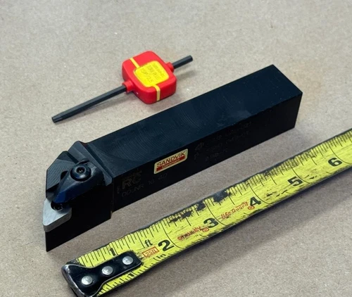 SANDVIK RC DDJNR 16 4D INDEXABLE LATHE TURNING TOOL HOLDER, 1" X 1" X 6", ITEM C