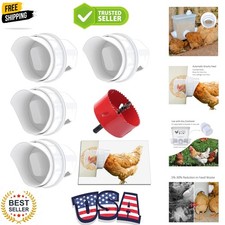 DIY Chicken Feeder Rain Proof Poultry Feeder Port Gravity Feed Kit for Bucket...