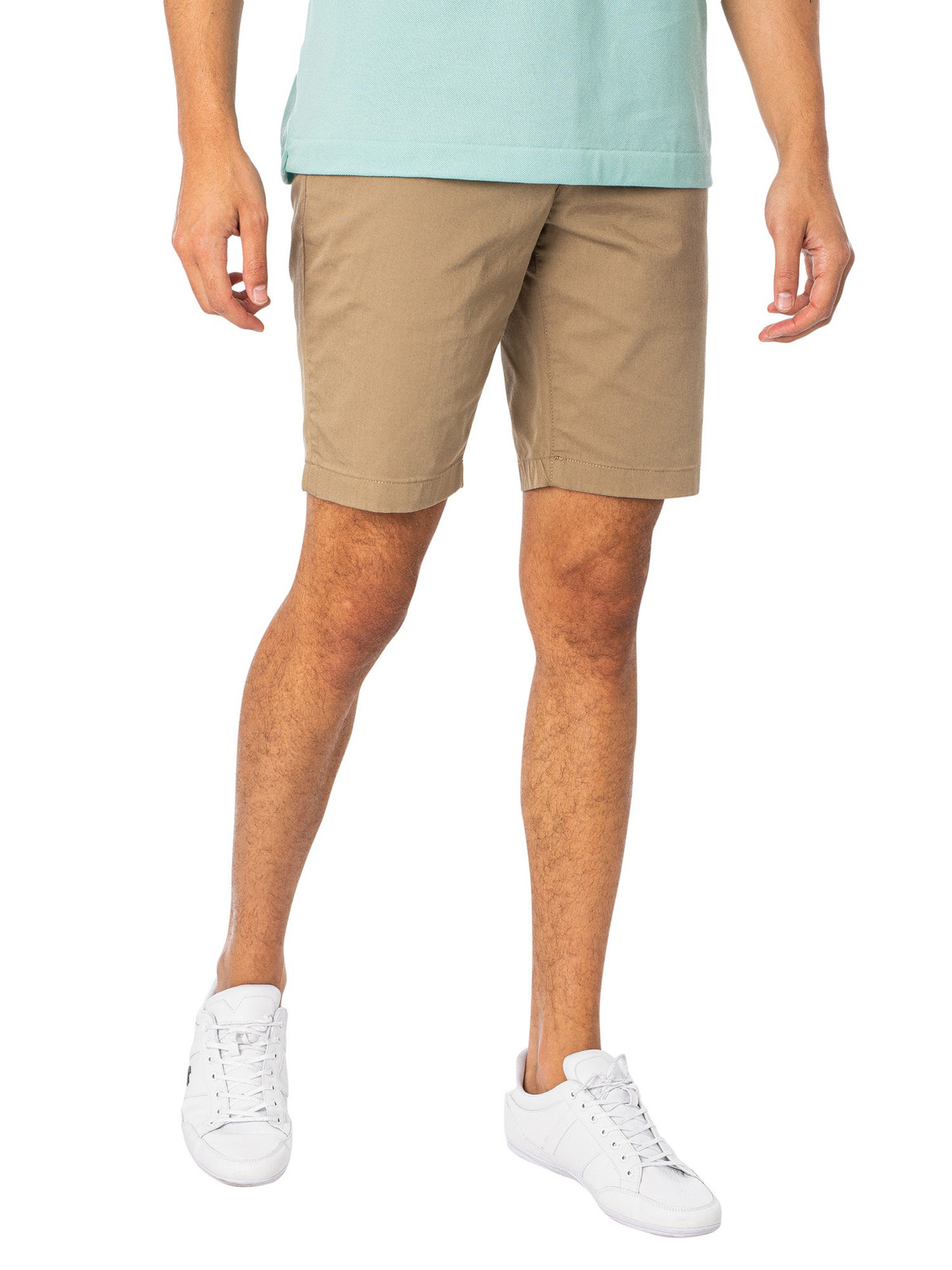 Мужские облегающие шорты-чино от Lacoste бежевый 6790₽