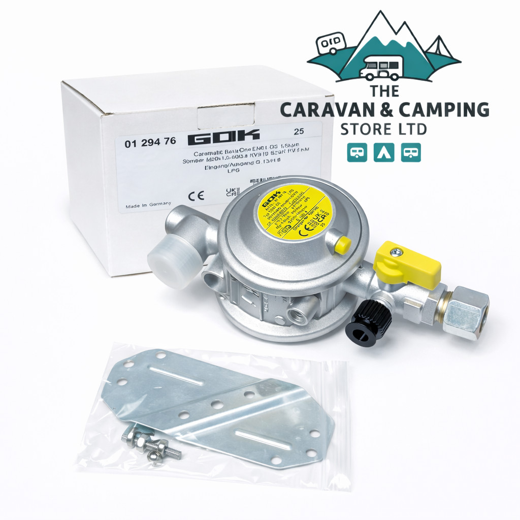 Truma GOK Bulkhead Regulator 10mm 30mBar 0129476 & Test Point Caravan Motorhome