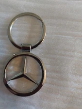 Mercedes Benz Chrome Silver Metal Car Keychain USA FREE SHIPPING