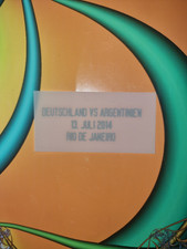 DFB v ARG 2014 GK Badge Patch Flock Beflockung für Trikot Spielertrikot fb0190