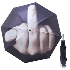 Paraguas plegable divertido del dedo medio para la protecci n UV de la lluvia