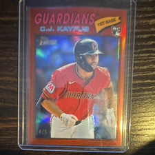 2026 Topps Heritage C.J. Kayfus #364 chrome red refractor 4/5 