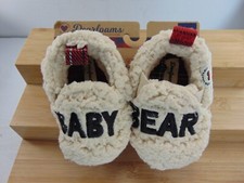 DearFoams Baby Bear Closed Back Slippers 3-6 Months BRAND NEW WITH HANG TAG