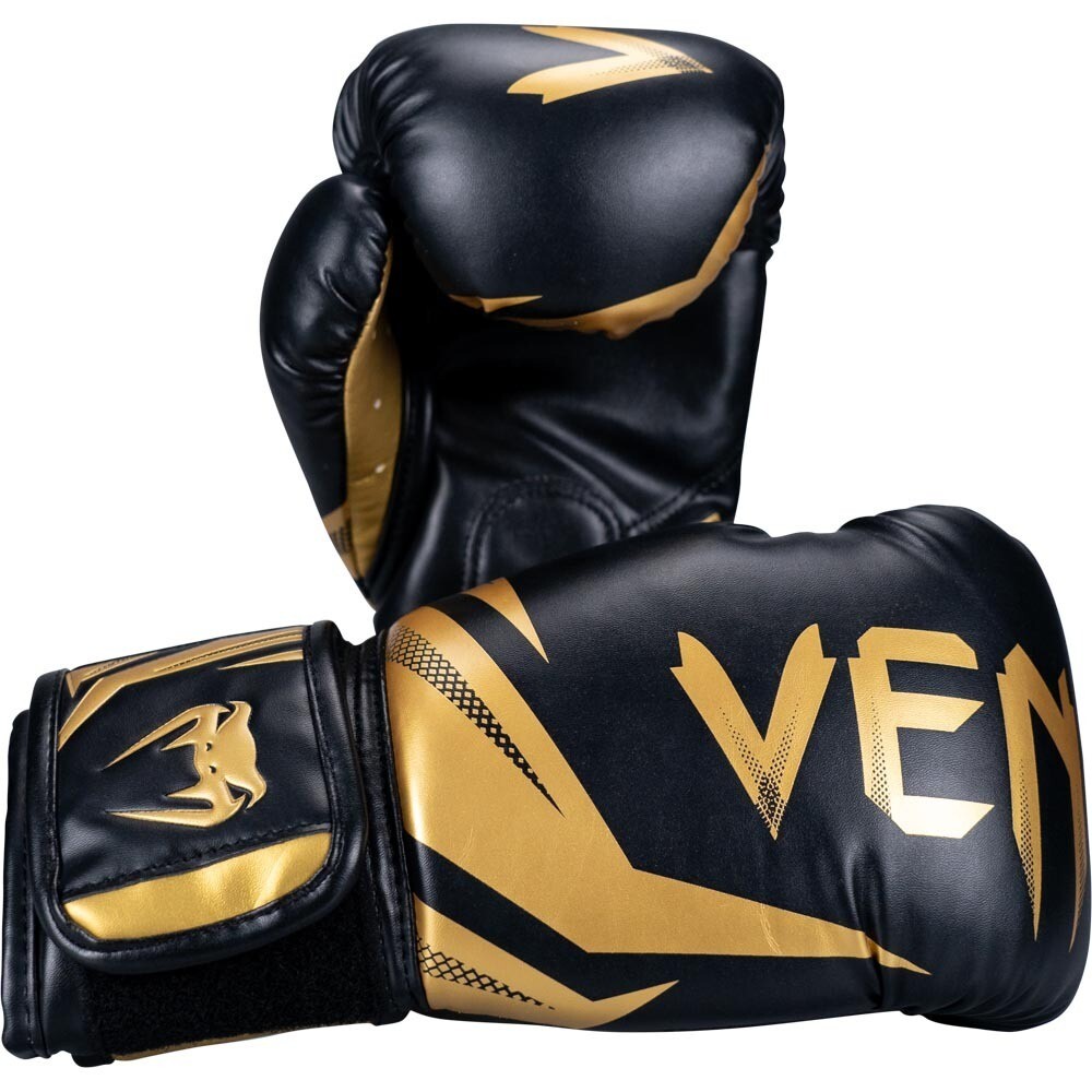 NEW Venum Challenger 3.0 Boxing Gloves Gold/Black 14 Oz NEW WITH
