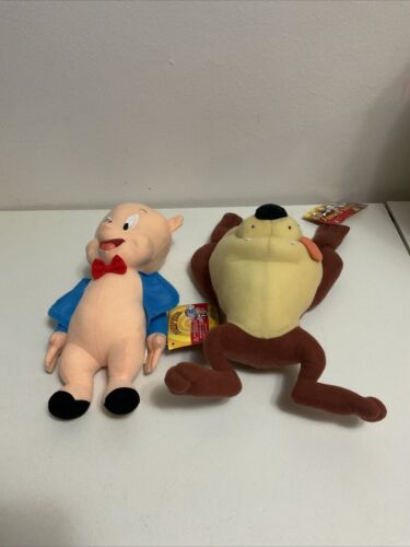 2016 Looney Tunes Plushes Tasmanian Devil &, Porky Stuffed Animals - Picture 8 of 14