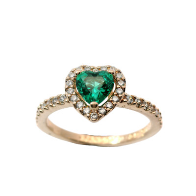 Original Pandora 188421C03 ALE MET Funkelnder erhöhter Herz Ring Größe 50 | 16 | 5