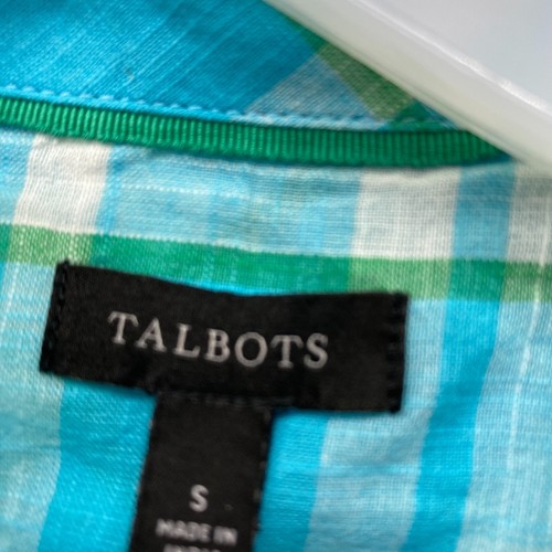 Talbots Plus Woman’s Plaid Long Sleeve Button Up Cotton Shirt Size S. MSRP 89.50 - Picture 6 of 8